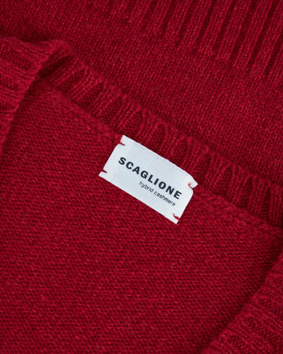 Scaglione GILET SOFT HYBRID CASHMERE RED