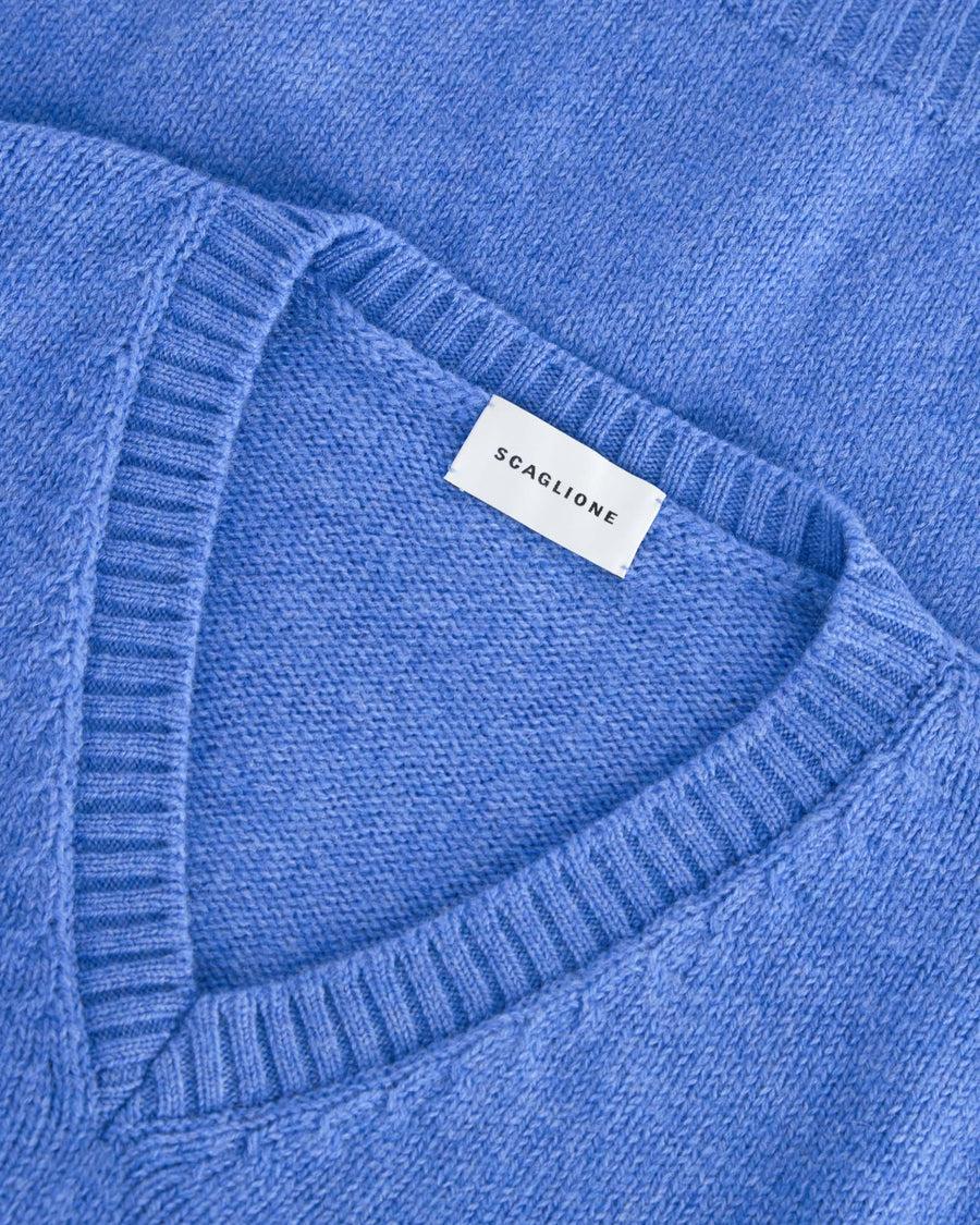 Scaglione GILET SOFTWOOL CORNFLOWER