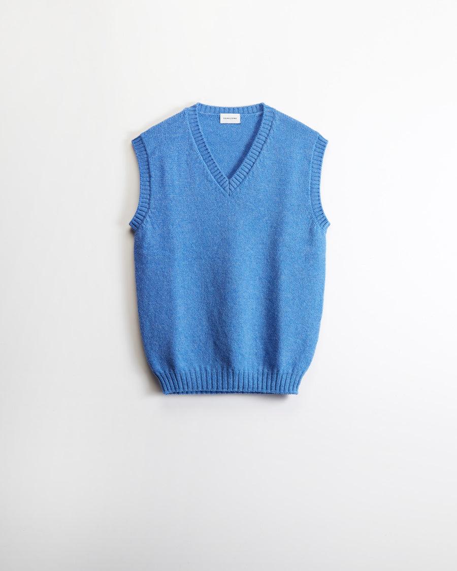 Scaglione GILET SOFTWOOL CORNFLOWER