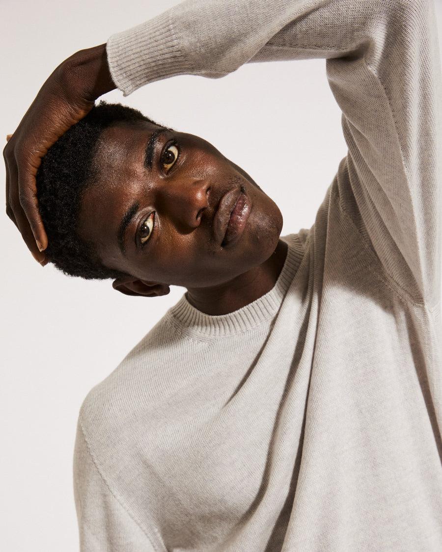 Scaglione GIROCOLLO SENZA CUCITURE MERINO GRIGIO