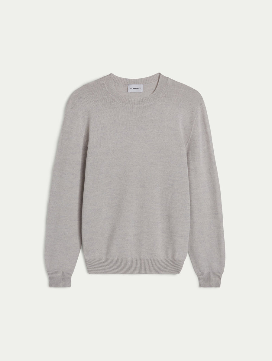 Scaglione GIROCOLLO SENZA CUCITURE MERINO GRIGIO