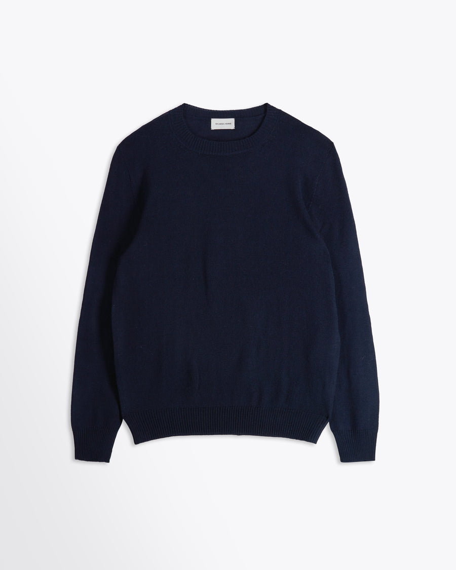 Scaglione GIROCOLLO SENZA CUCITURE MERINO NAVY