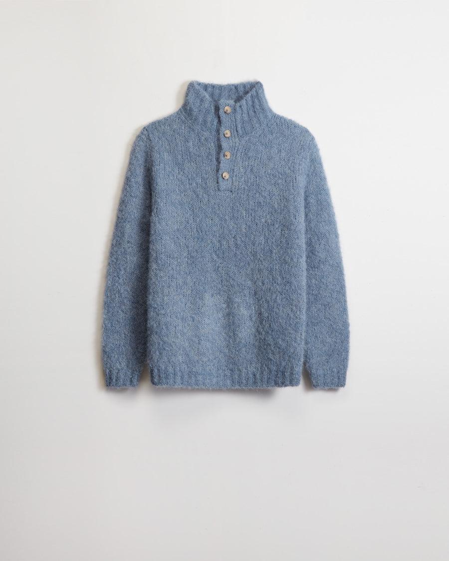 Scaglione HIGH NECK BOTTONI MESSY HAIR CELESTE