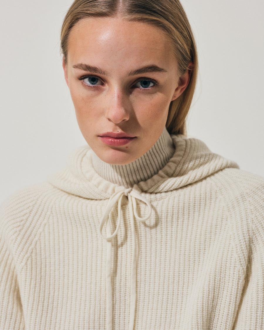 Scaglione HOODIE FISHERMAN MIXCASH MILK