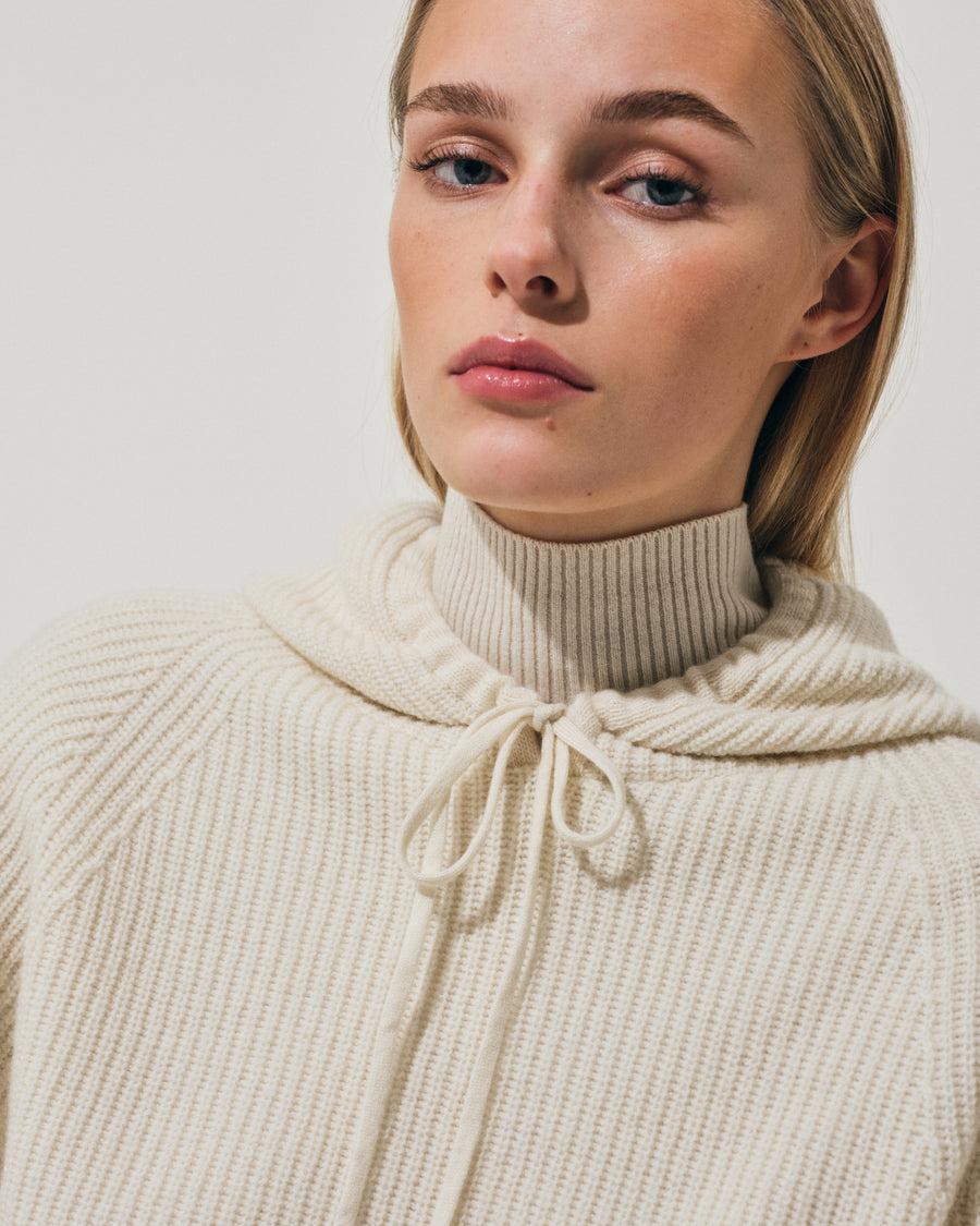 Scaglione HOODIE FISHERMAN MIXCASH MILK