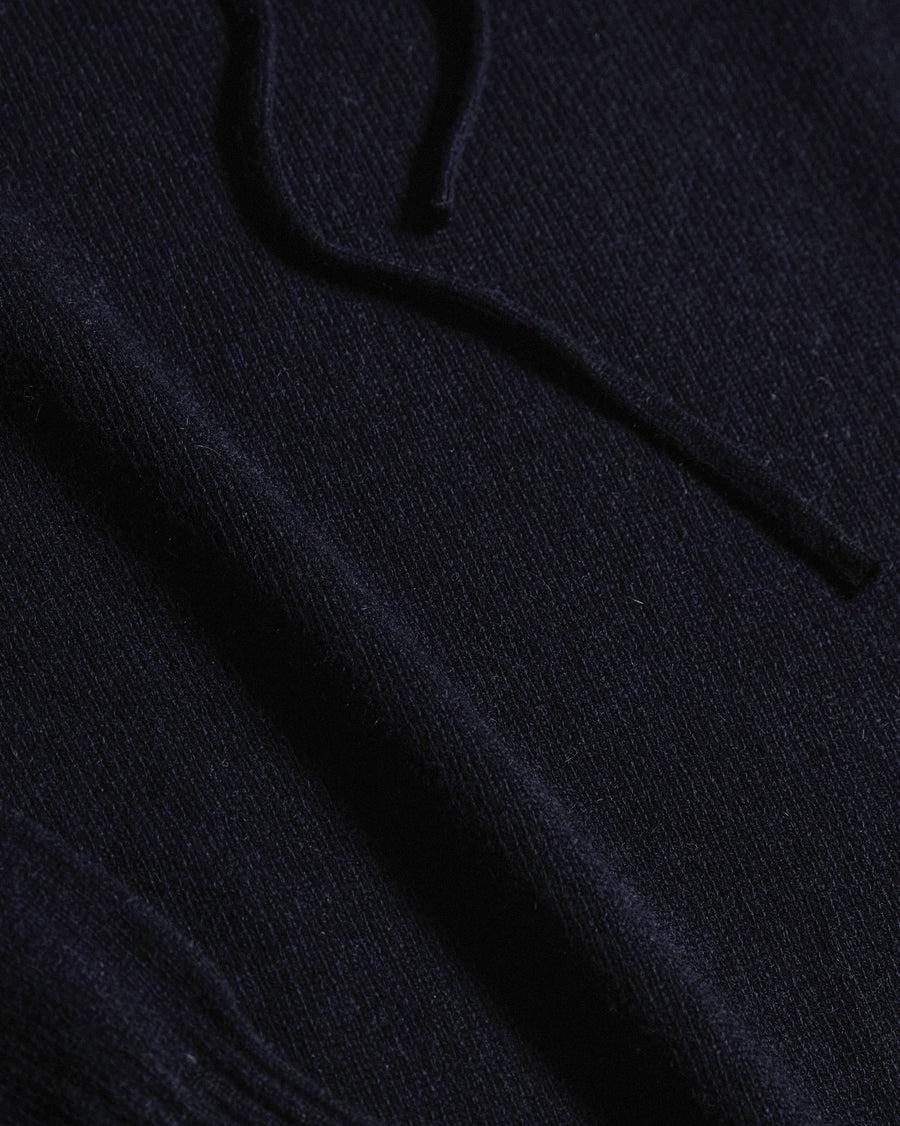 Scaglione HOODIE RAGLAN HYBRD CASHMERE NAVY