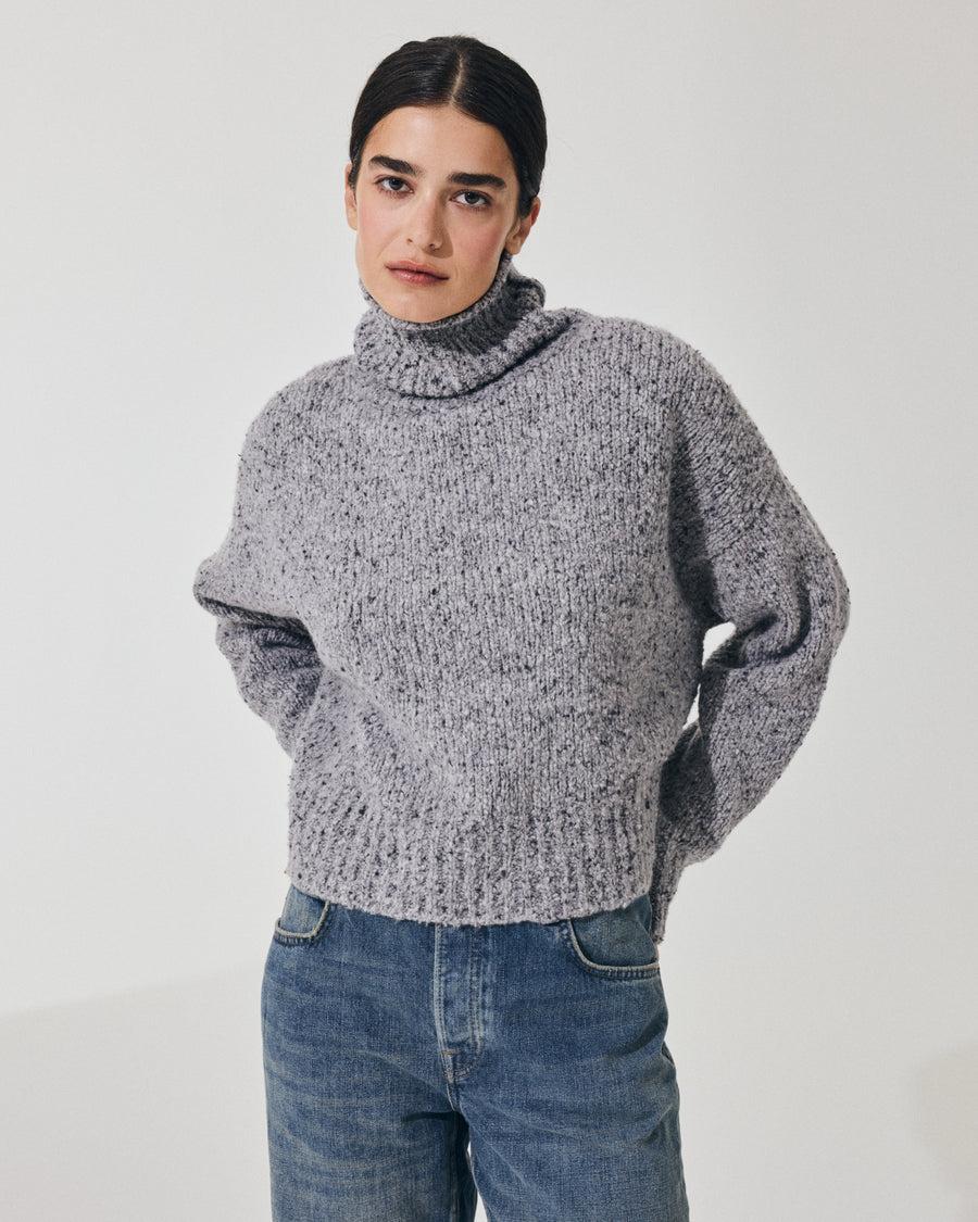 Scaglione MAXI PULL CASHMERE MULINE' GREY