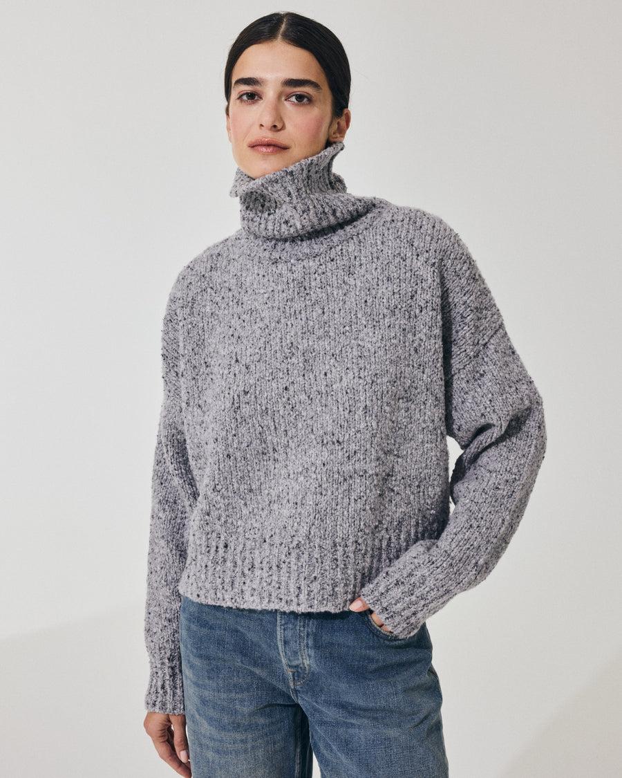 Scaglione MAXI PULL CASHMERE MULINE' GREY