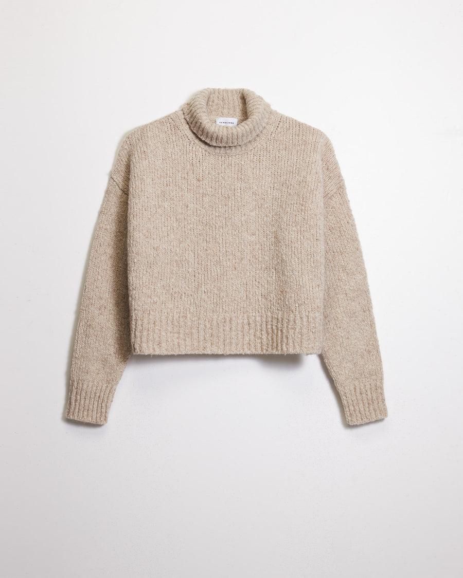 Scaglione MAXI PULL CASHMERE MULINE' SAND