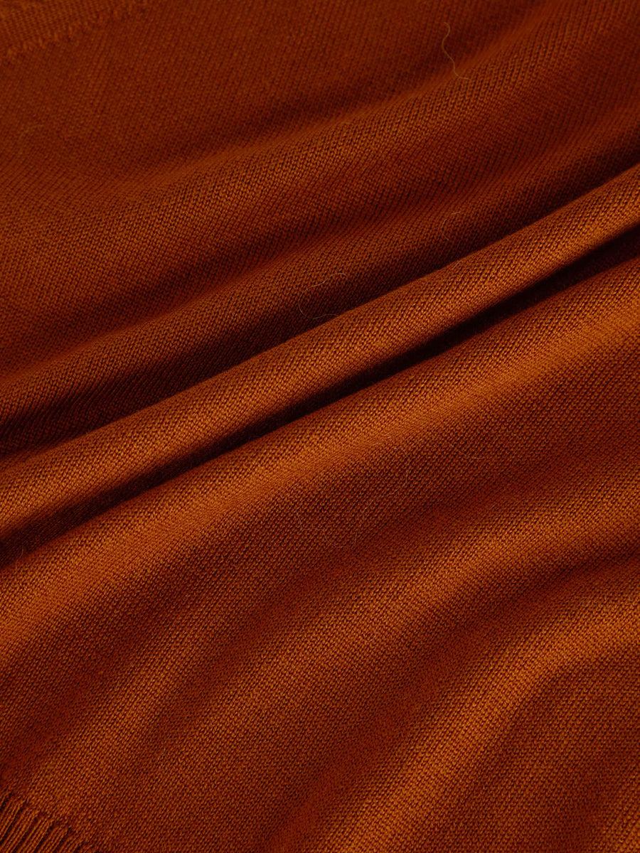 Scaglione MOCK N.RAGLAN SEAMLESS MERINO RUST