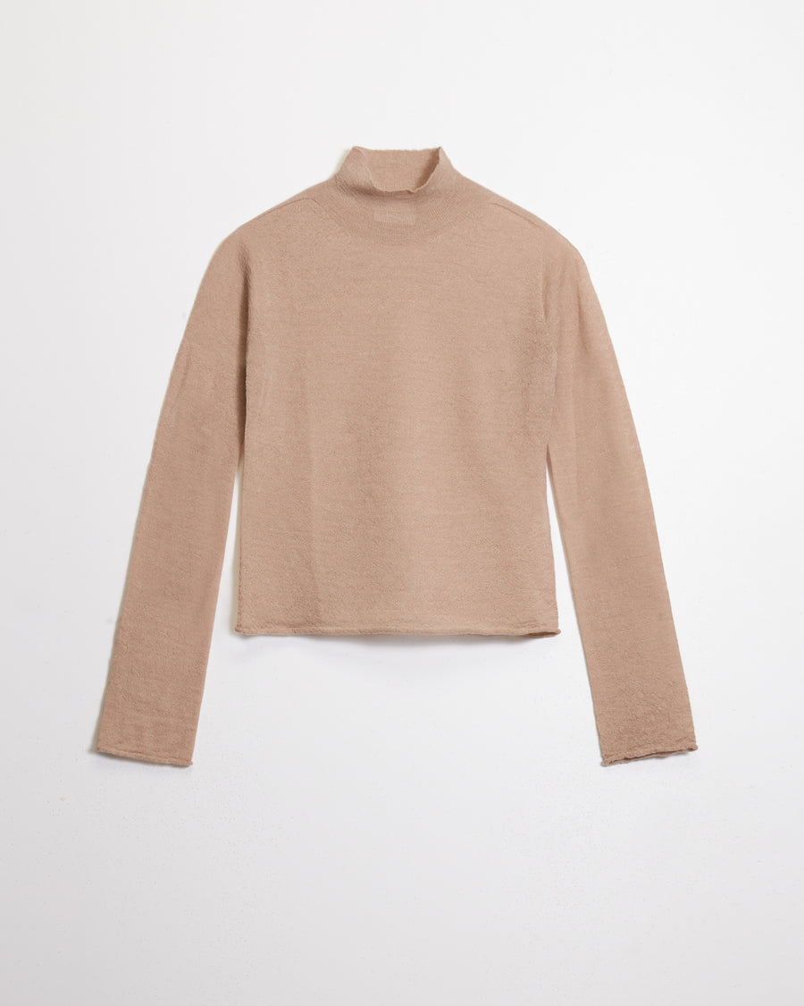 Scaglione MOCKNECK ULTRALIGHT SEAMLESS BEIGE