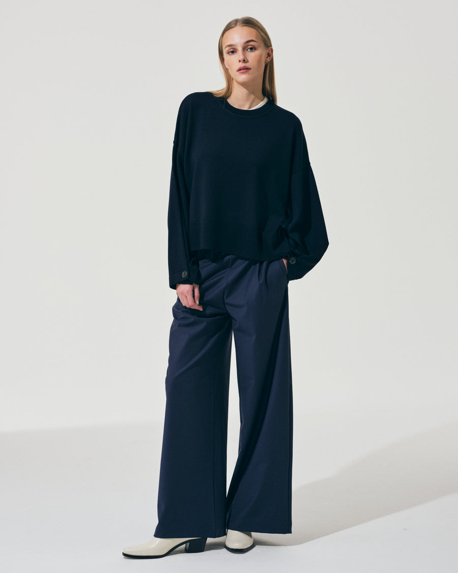 Scaglione PANTS JOGGER MERINO NAVY