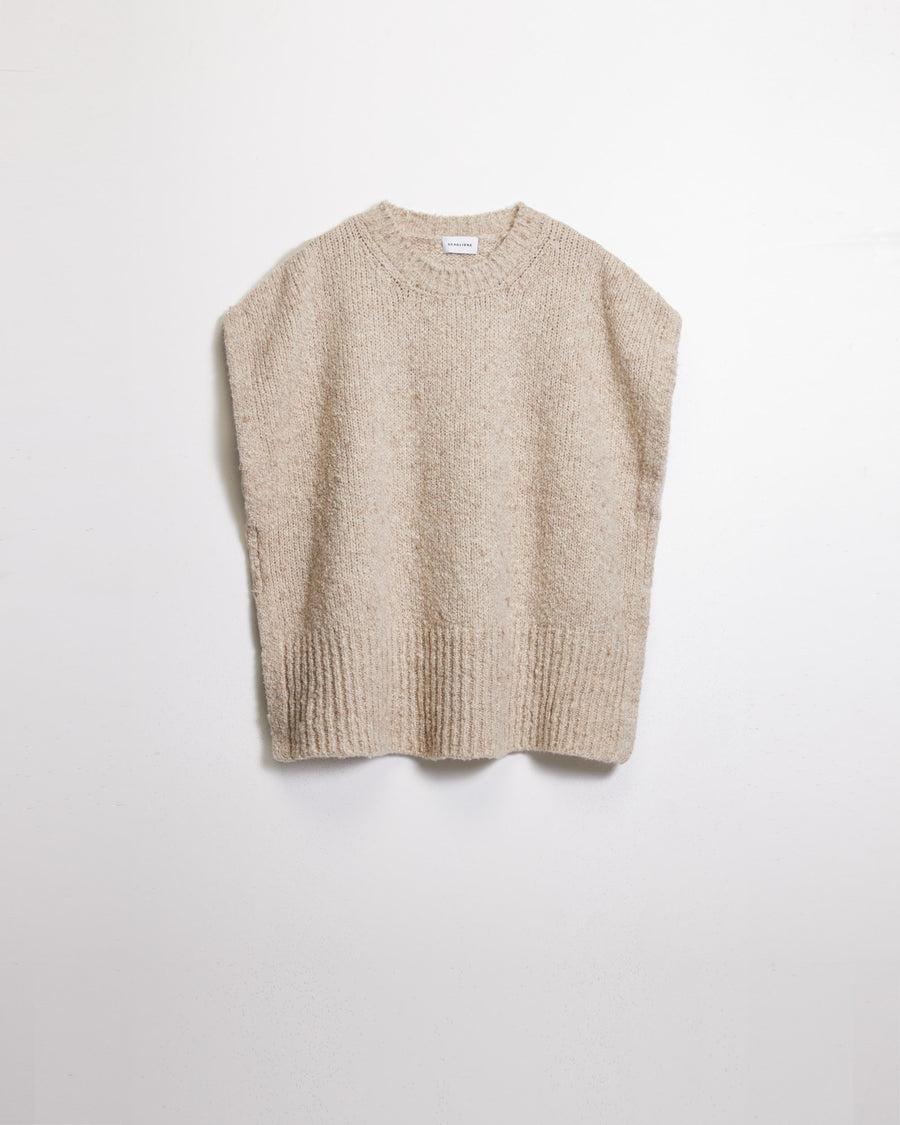 Scaglione PONCHO MAXI CASHMERE MULINE' SAND