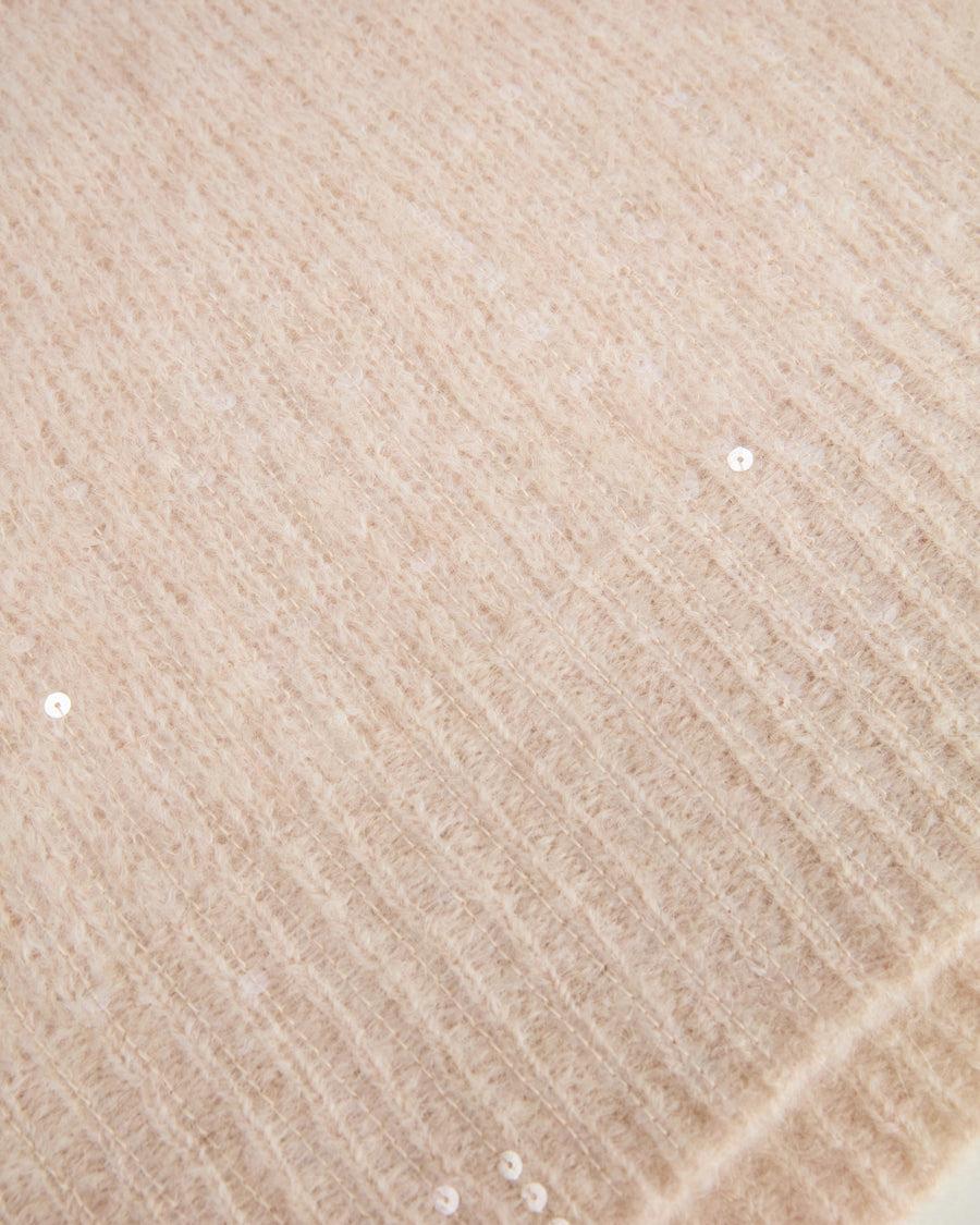 Scaglione PONCHO V PAILLETTES SAND