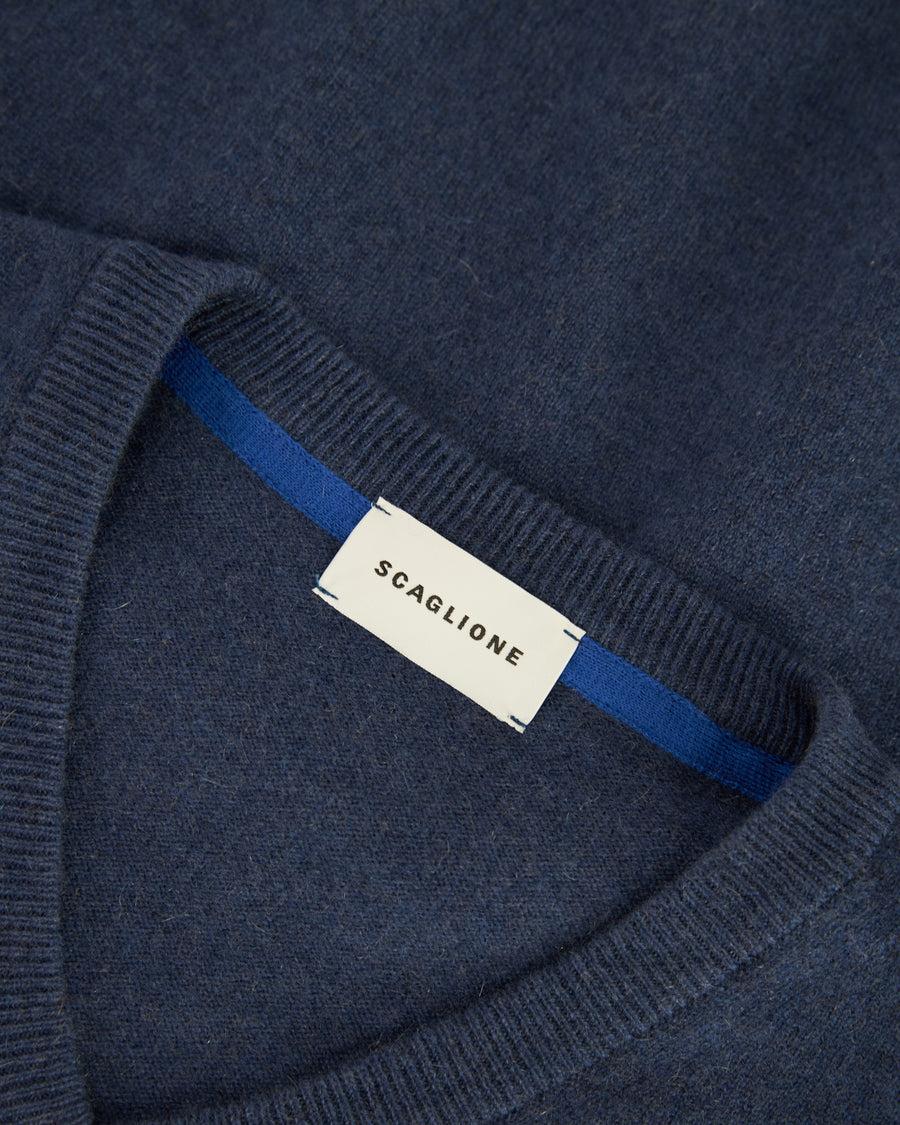 Scaglione PULL V CITY F12 DENIM