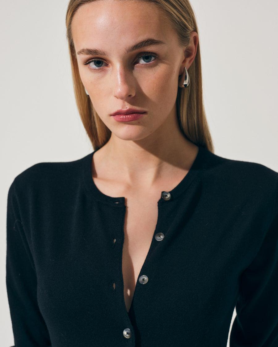 Scaglione REBECCA SLIM KASHSILK BLACK