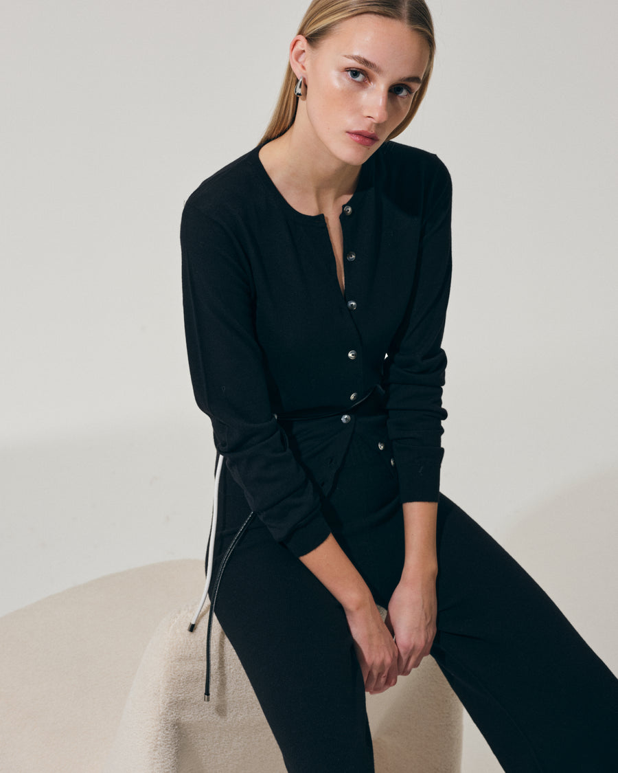 Scaglione REBECCA SLIM KASHSILK BLACK