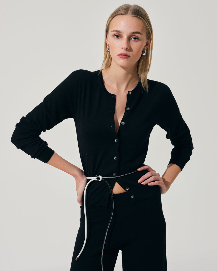 Scaglione REBECCA SLIM KASHSILK BLACK