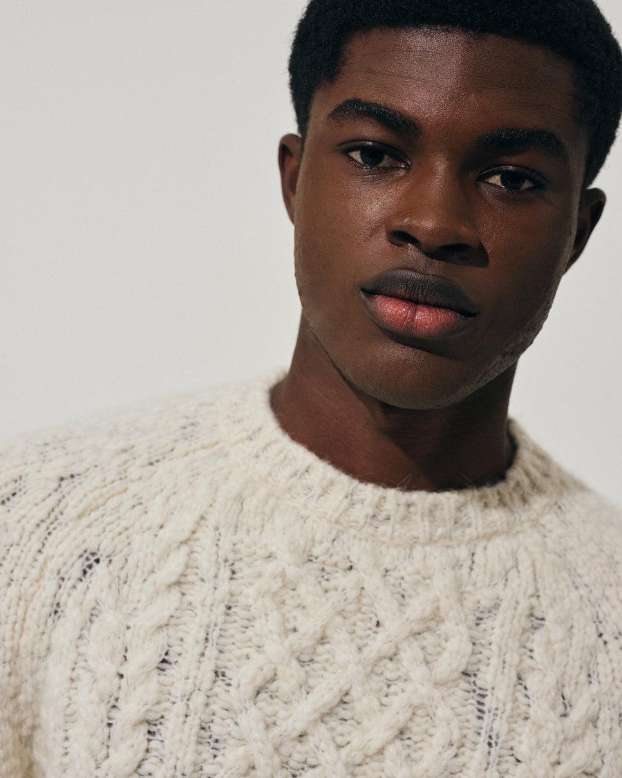 Scaglione ROUND NECK ALPACA ARAN MILK