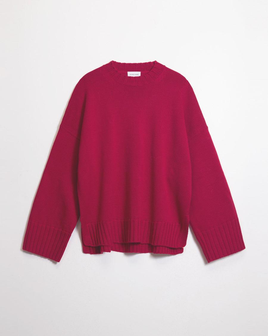 Scaglione ROUND NECK BOXY SOFT MAGENTA