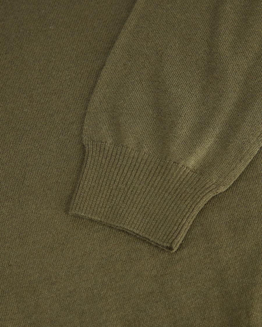 Scaglione ROUND NECK CASH-SILK MILITARY