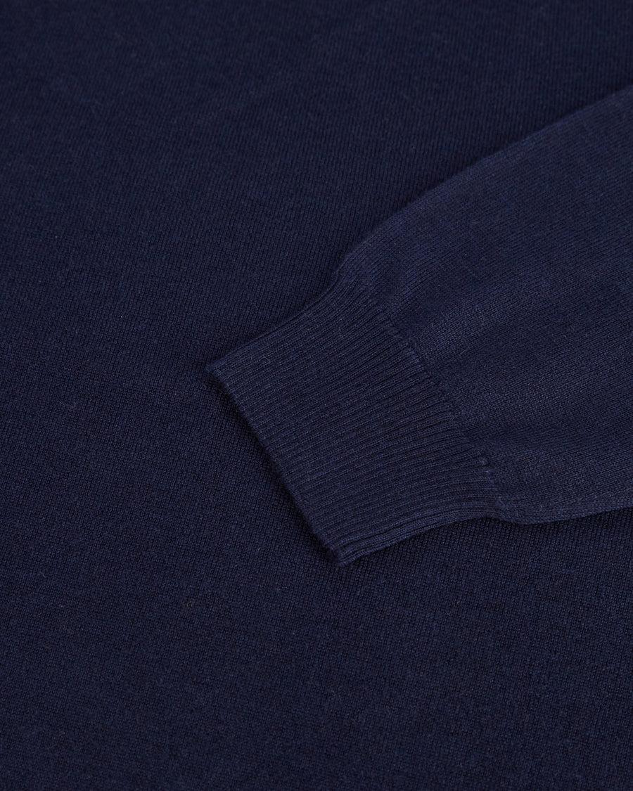 Scaglione ROUND NECK CASH-SILK NAVY