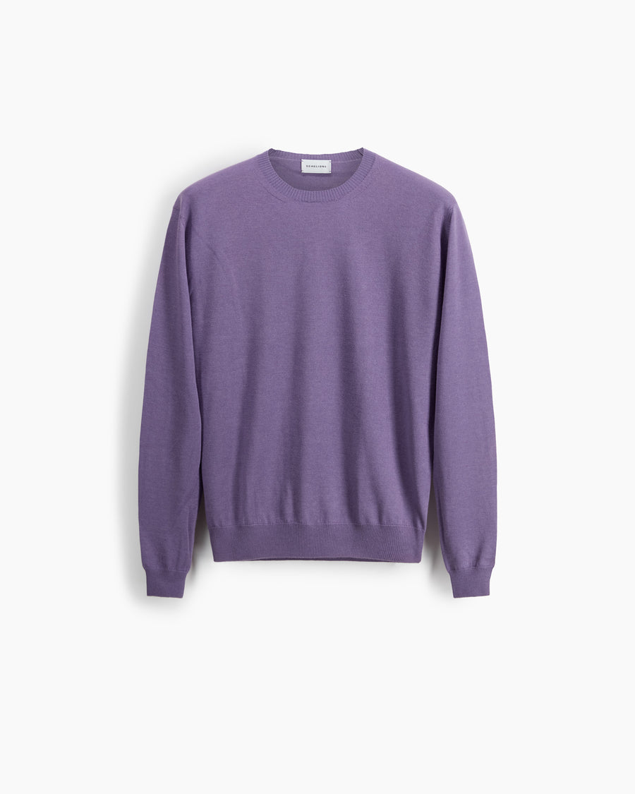 Scaglione ROUND NECK CASH-SILK PURPLE