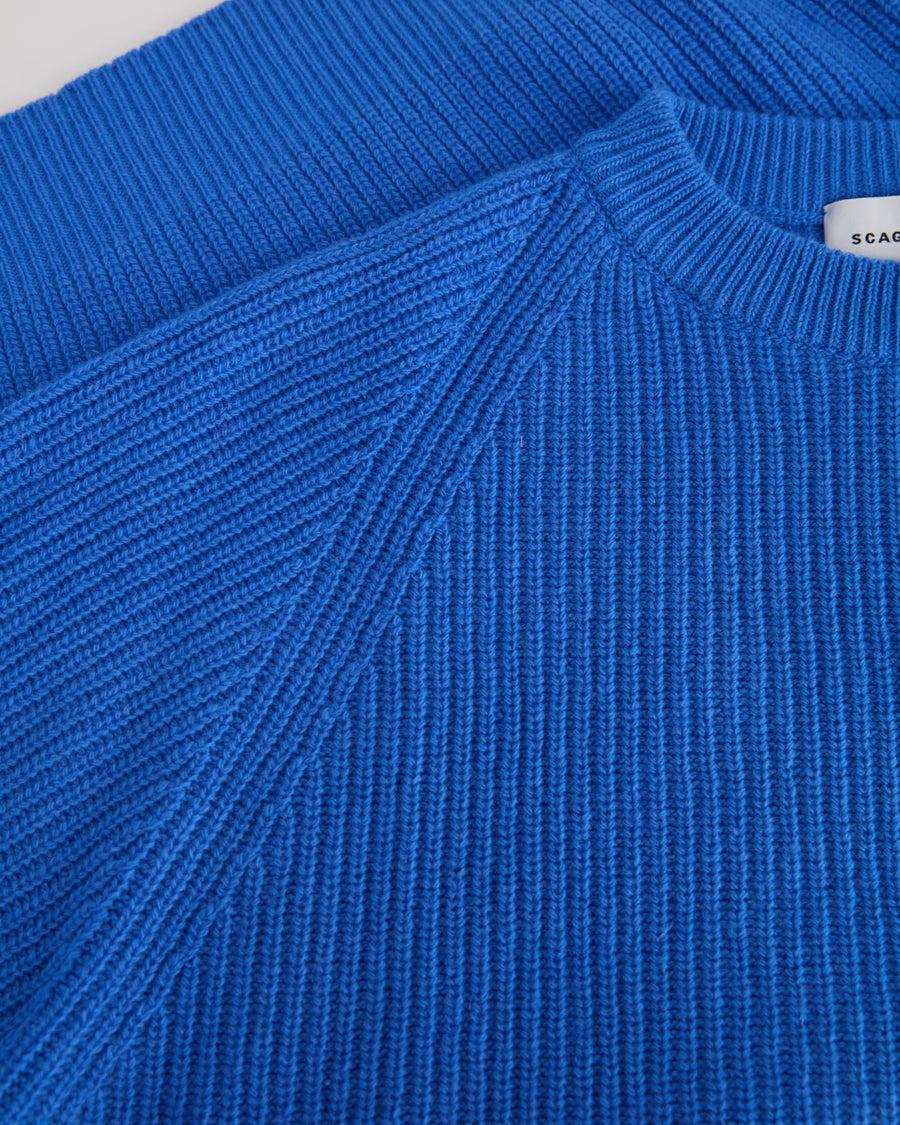 Scaglione ROUND NECK FISHERMAN MIX CASH CERULEO