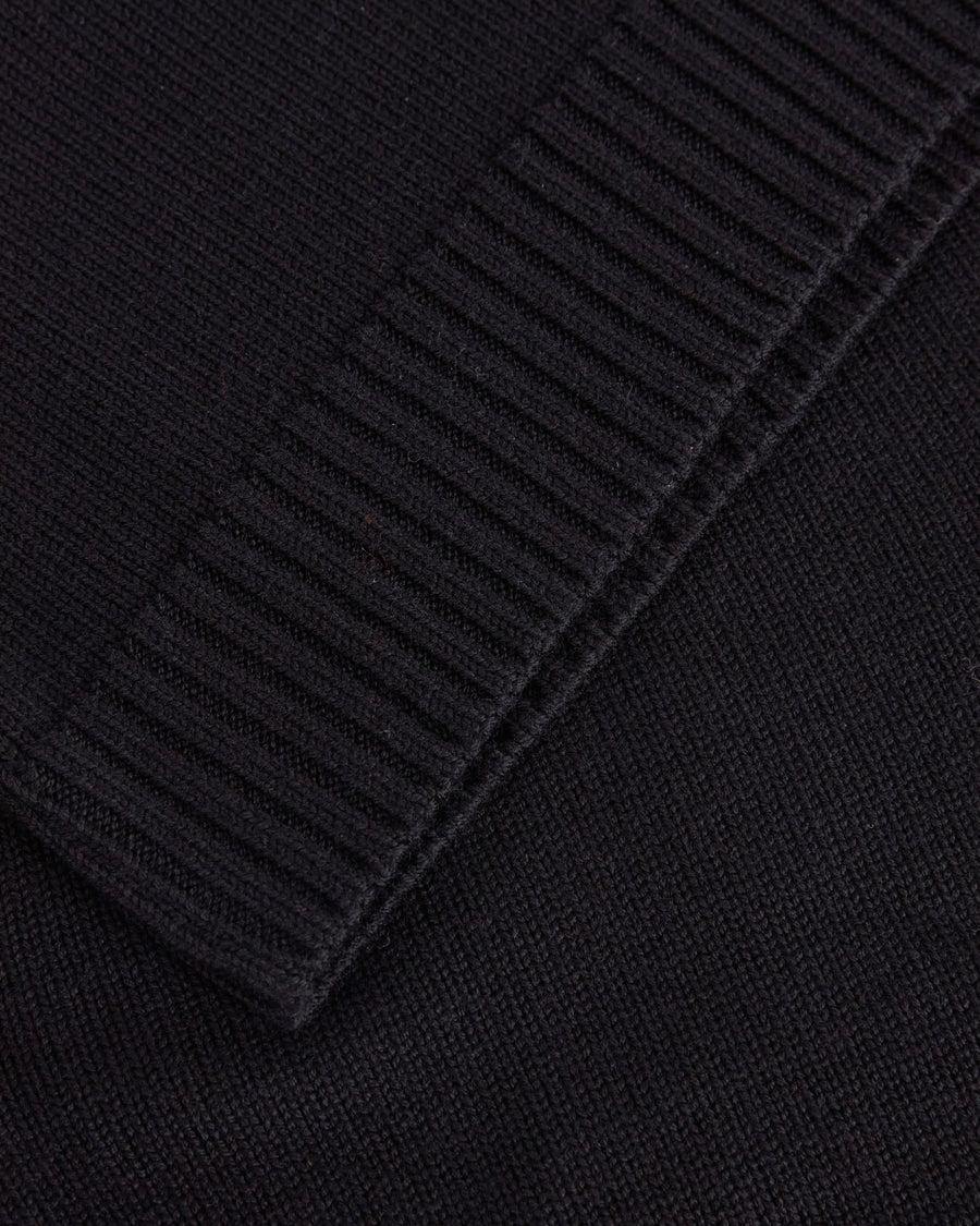 Scaglione ROUND NECK MERINO SOFT BLACK