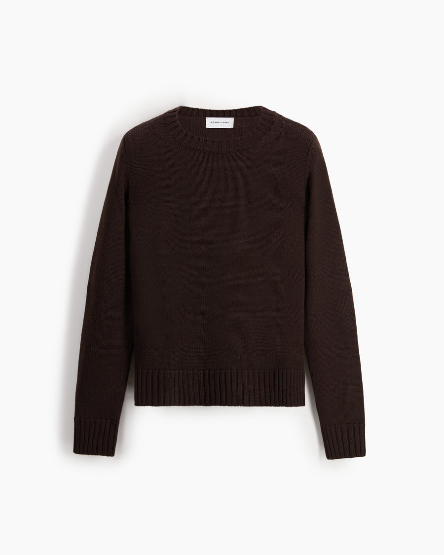 Scaglione ROUND NECK MERINO SOFT EBANO