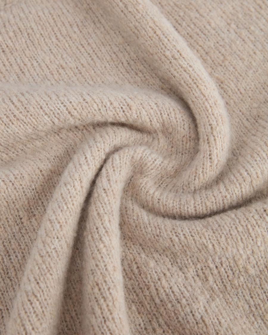 Scaglione ROUND NECK OVER PUFFED CASHMERE BEIGE