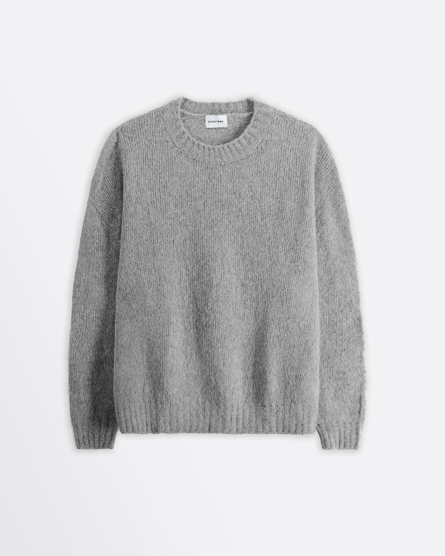Scaglione ROUND NECK OVER PUFFED CASHMERE GREY
