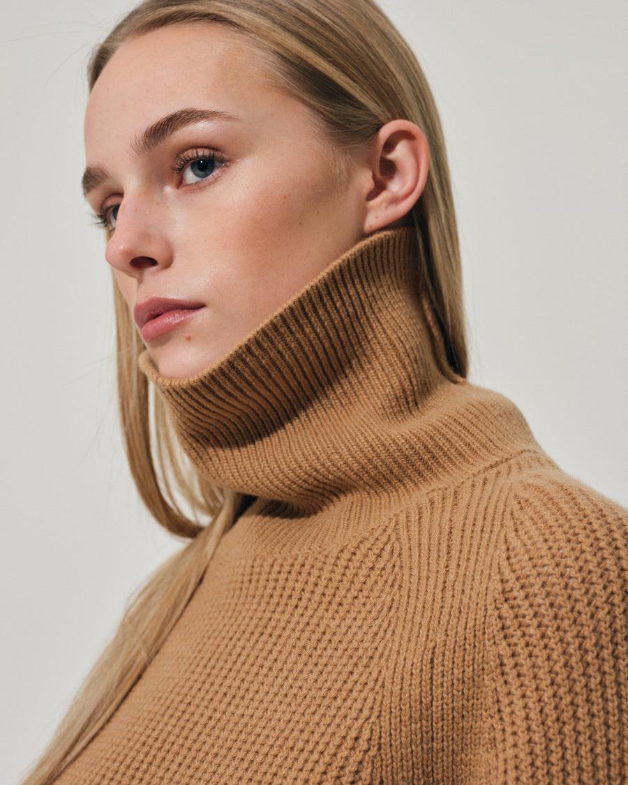 Scaglione ROUND NECK RAGLAN FISHERMAN CARAMEL