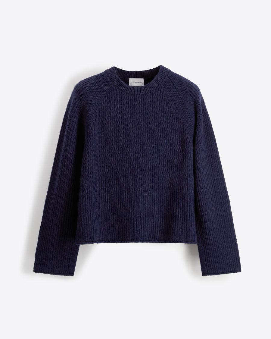 Scaglione ROUND NECK RAGLAN FISHERMAN NAVY