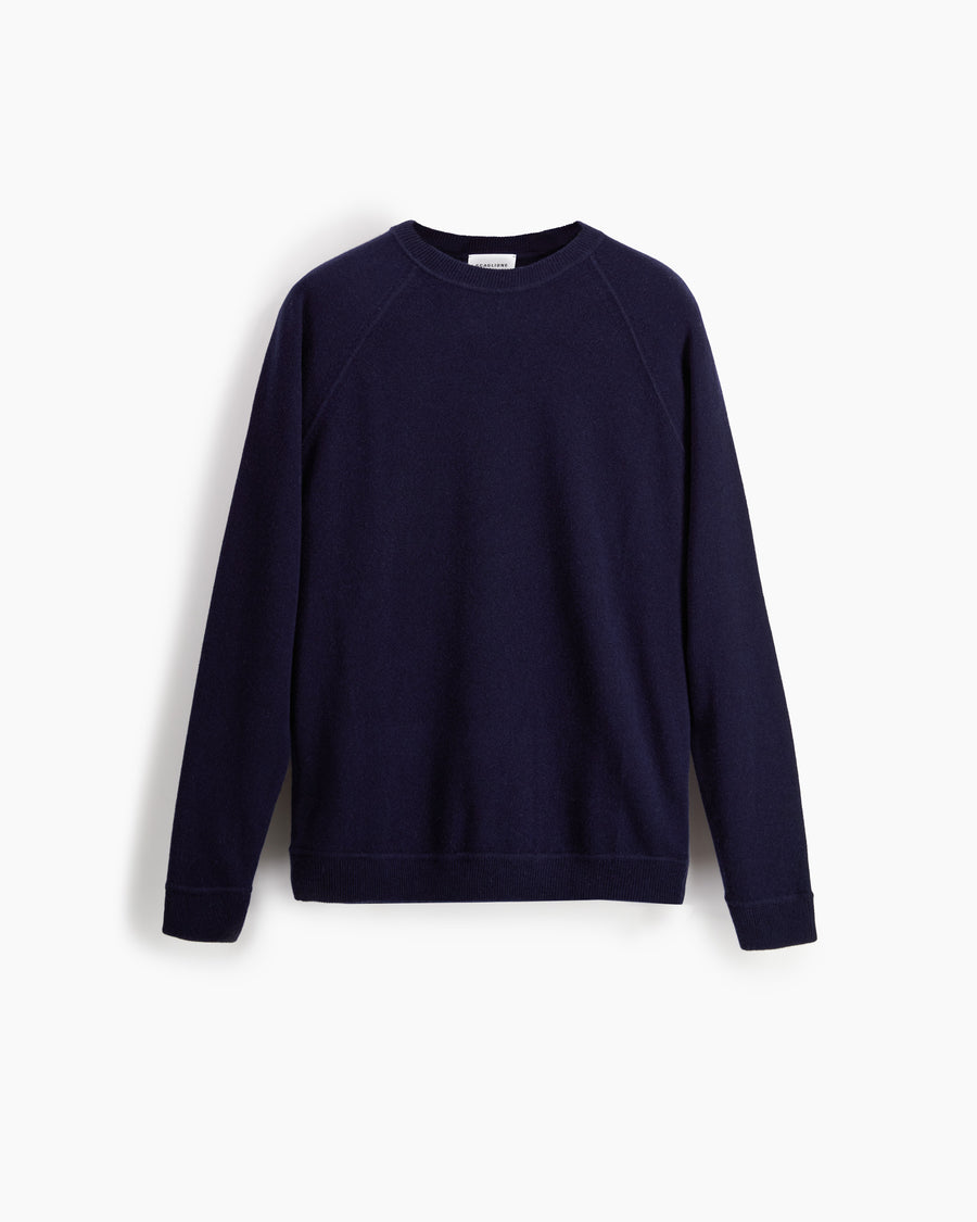 Scaglione ROUND NECK RAGLAN MIX CASH NAVY