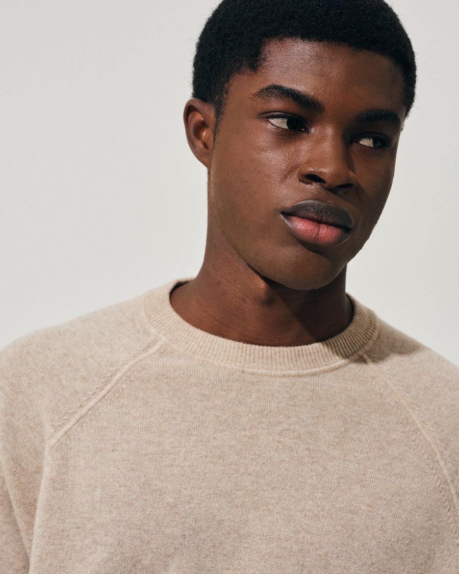Scaglione ROUND NECK RAGLAN MIX CASH SAND