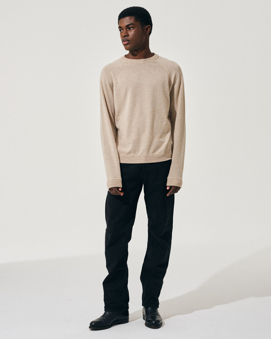 Scaglione ROUND NECK RAGLAN MIX CASH SAND