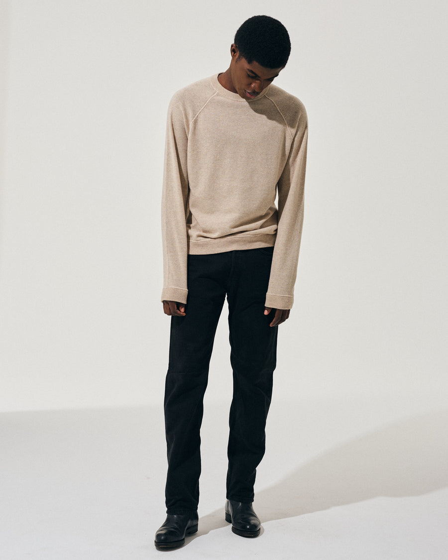 Scaglione ROUND NECK RAGLAN MIX CASH SAND