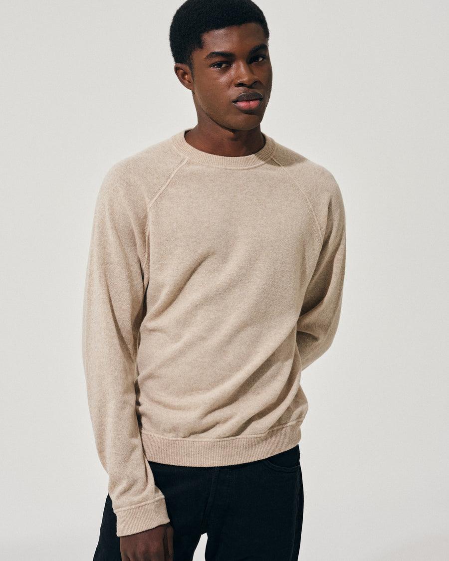 Scaglione ROUND NECK RAGLAN MIX CASH SAND