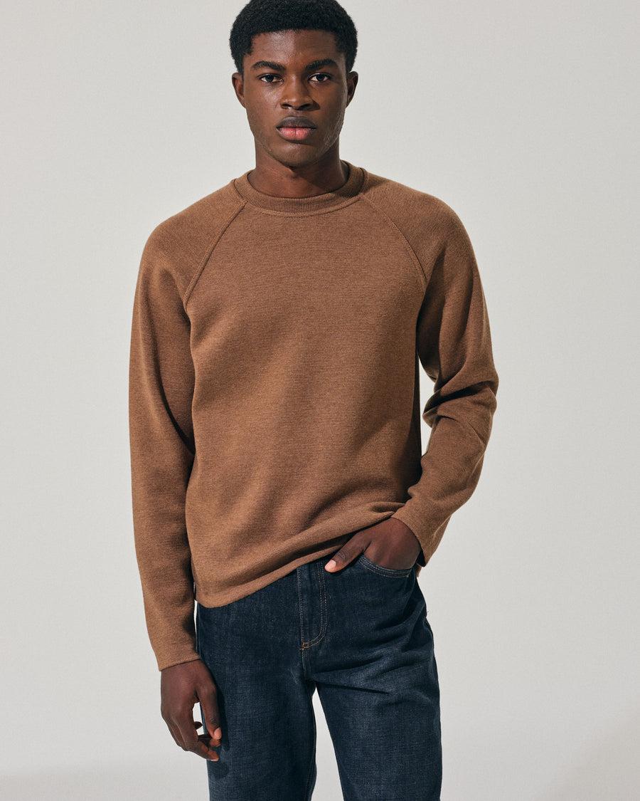 Scaglione ROUND NECK RAGLAN P.TO MILANO TAUPE