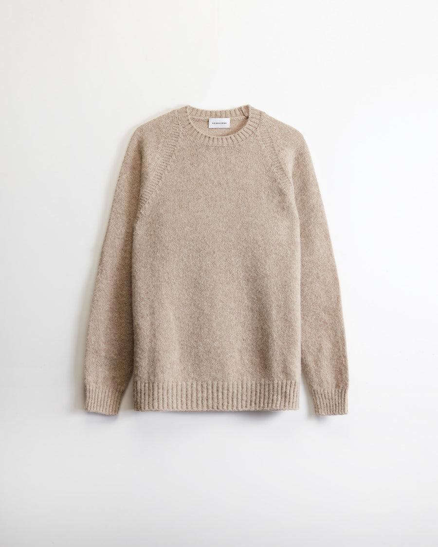 Scaglione ROUND NECK RAGLAN SEAMLESS BRUSHED BEIGE