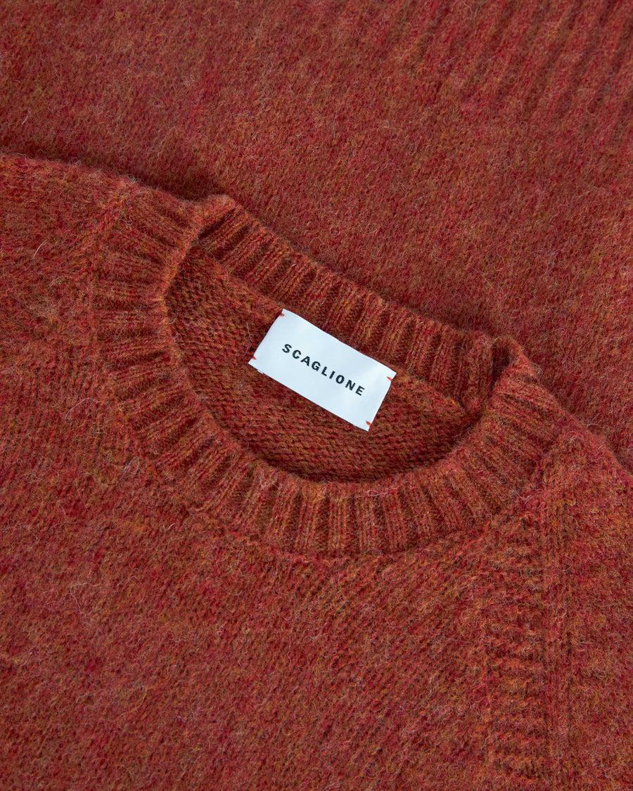 Scaglione ROUND NECK RAGLAN SEAMLESS BRUSHED SPICE