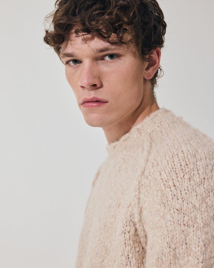 Scaglione ROUND NECK RAGLAN SOFT ALPACA SAND