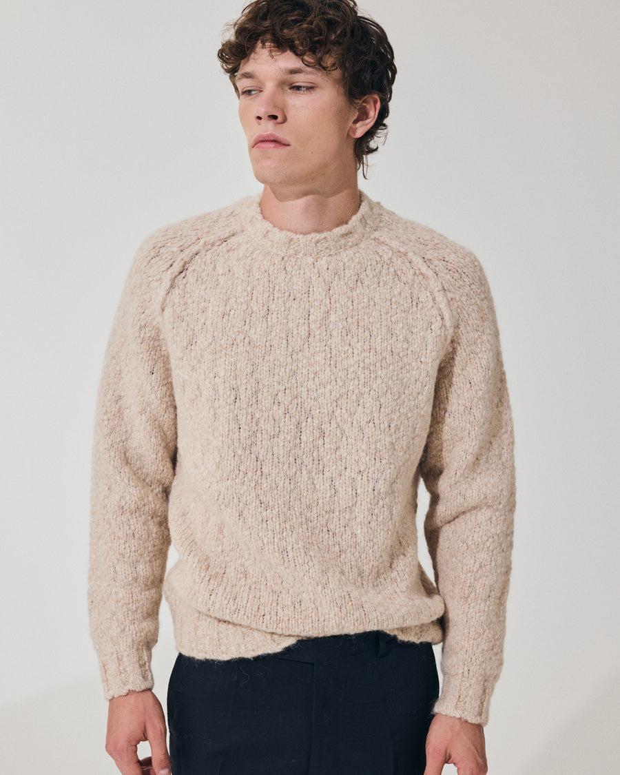 Scaglione ROUND NECK RAGLAN SOFT ALPACA SAND
