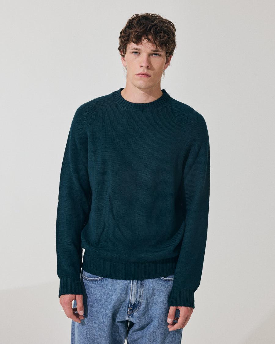Scaglione ROUND NECK RAGLAN SOFT MERINO FOREST