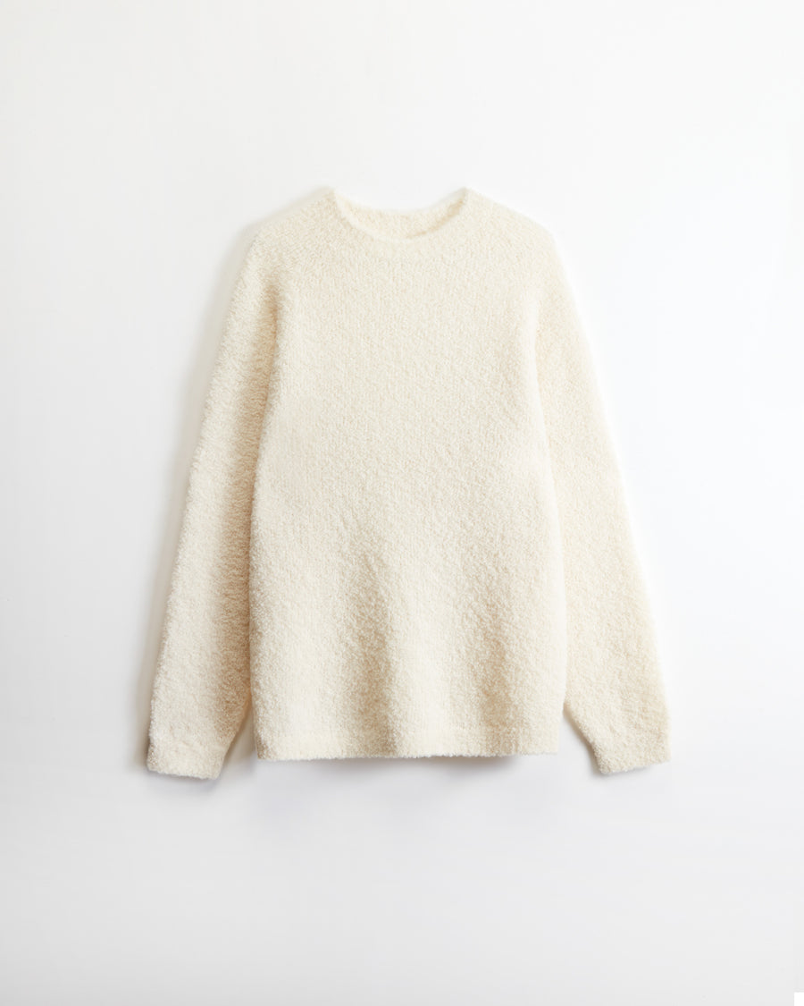 Scaglione ROUND NECK RAGLAN TEDDY MILK