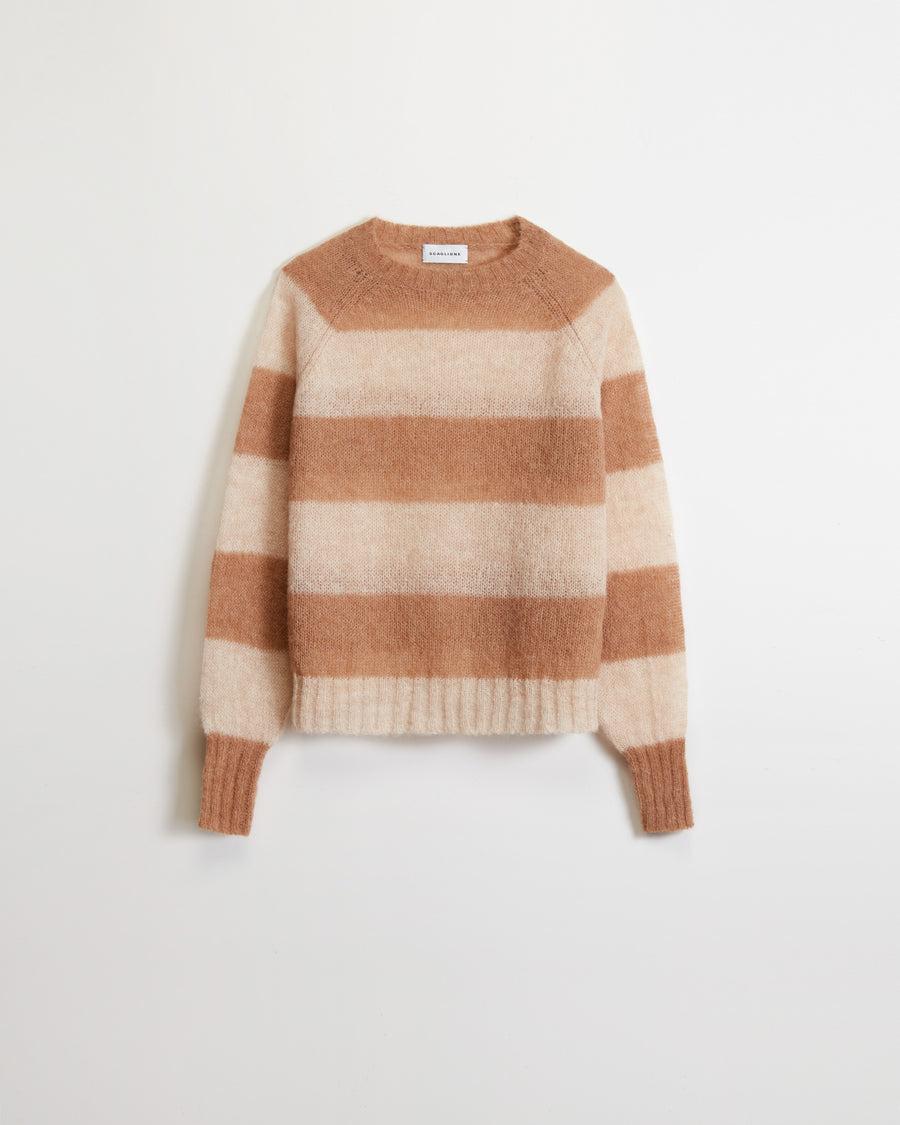 Scaglione ROUND NECK RIGA RUGBY SAND/CARAM