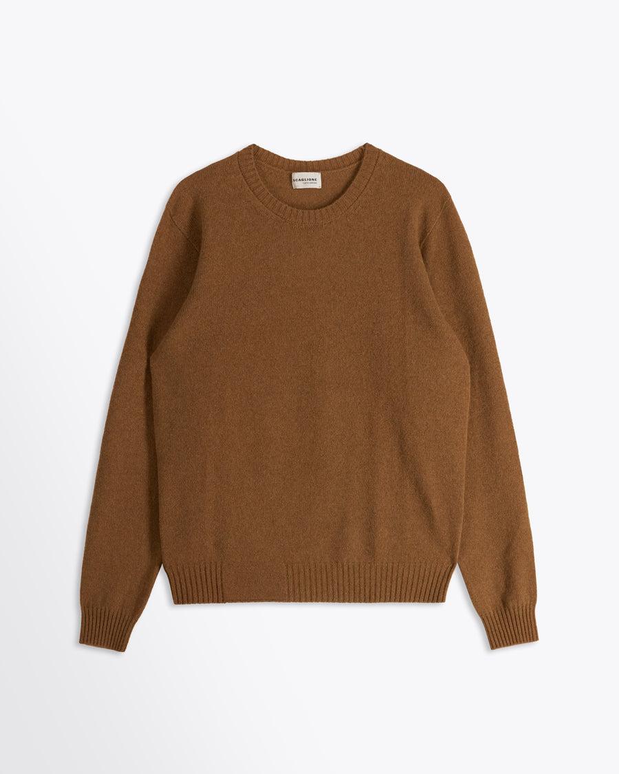 Scaglione ROUND NECK SEAMLESS HYBRD CASHMERE RHUM