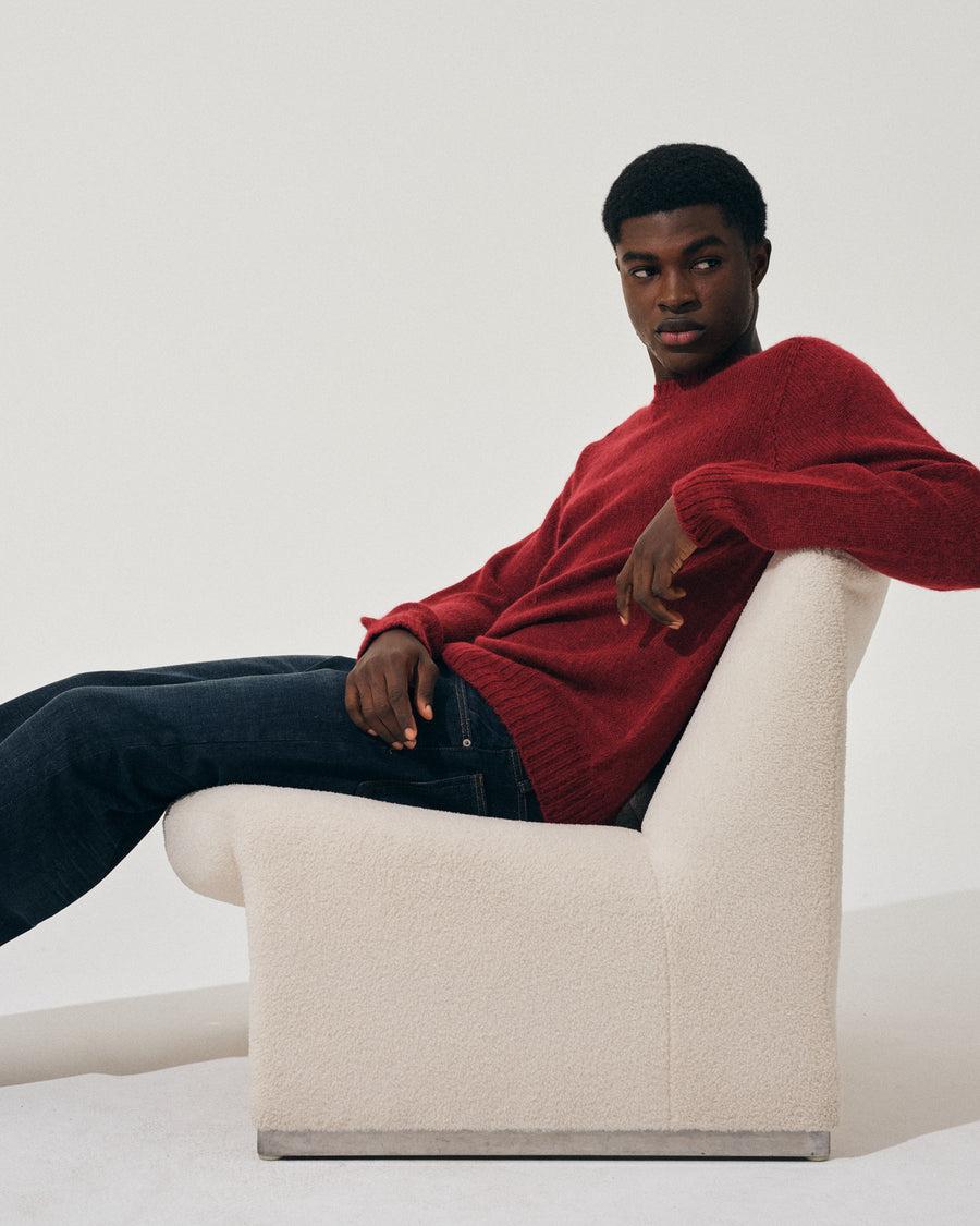 Scaglione ROUND NECK SEAMLESS MARTELLO MERLOT