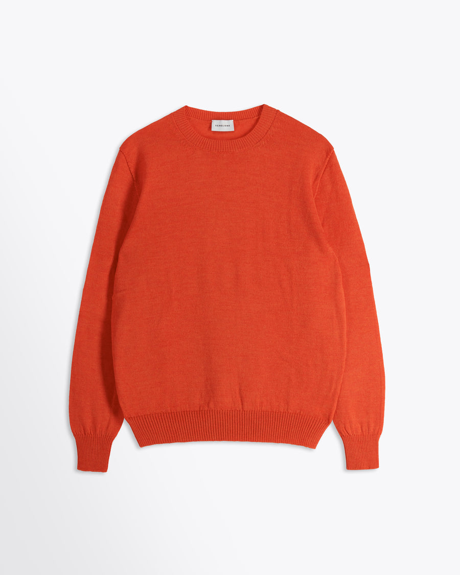 Scaglione ROUND NECK SEAMLESS MERINO CARROT